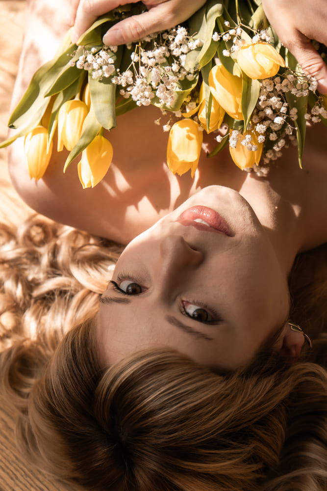 Fotograf Śląsk Markowa Fotografia Karolina Marek sesja kobieca Sesja kobieca z kwiatami