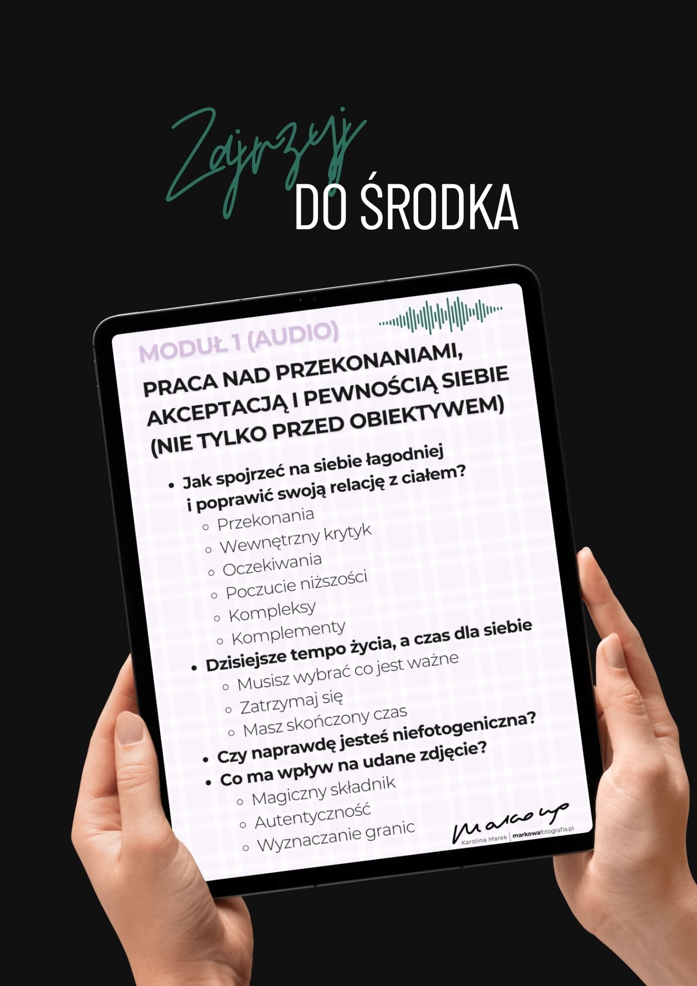 Markowa Fotografia Karolina Marek Fotograf Śląsk Akceptacja Samoakceptacja Pewność Siebie Pozowanie Kurs
